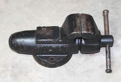 Old Vintage Wilton 3 1/2&#034; Bullet Vise Machinist Bench Anvil Clamp Tool USA Nice