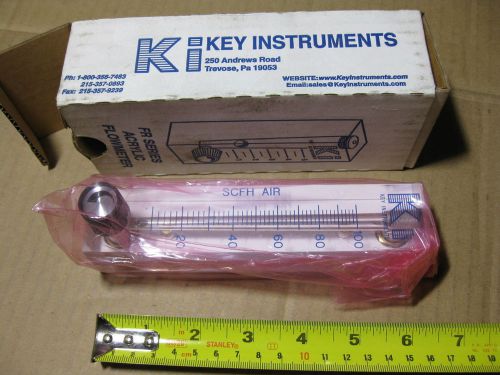 Key instruments fr4a34bvbn acrylic flow meter fr series 10-100 scfh air for sale