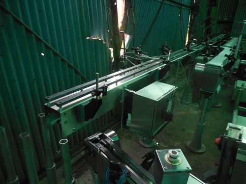 Sanitary stainless steel conveyor 3-1/4 inch rex chain ( apx 65 feet ) ab drives for sale