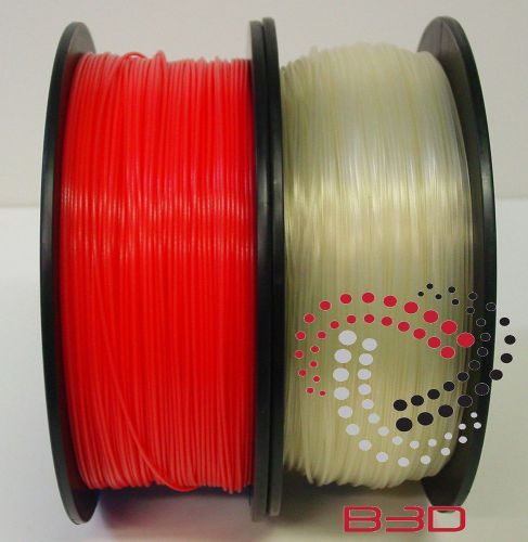 1.75 mm Filament 4 3D Printer. PLA RED &amp; NATURAL 4 Repraper, Reprap, MakerBot