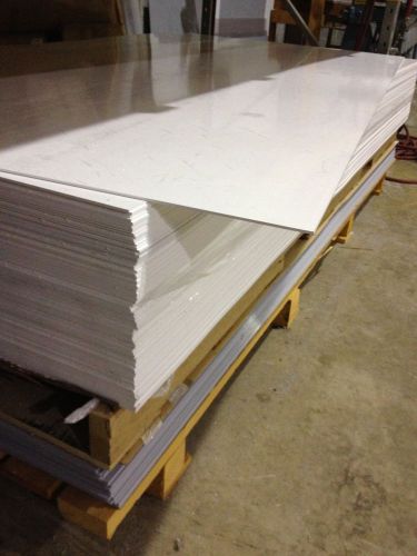 Palopaque rigid pvc flat sheet 1/8&#034; (3mm)  24&#034; x 72&#034; cut to sizes white for sale