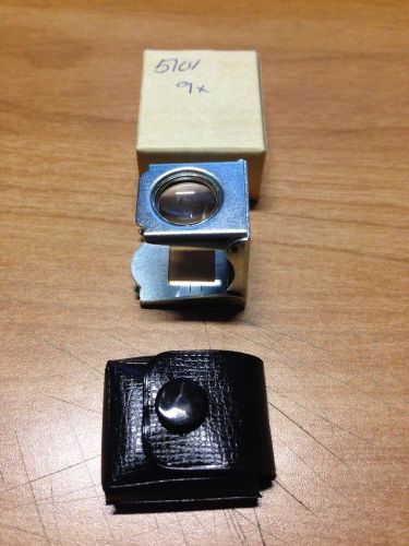 Small Linen Tester 9x, Spring loaded Magnifier