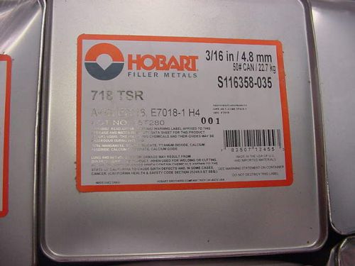 Hobart Hoballoy  7018 H4 3/16&#034; welding rods 50 LB AWS E7018