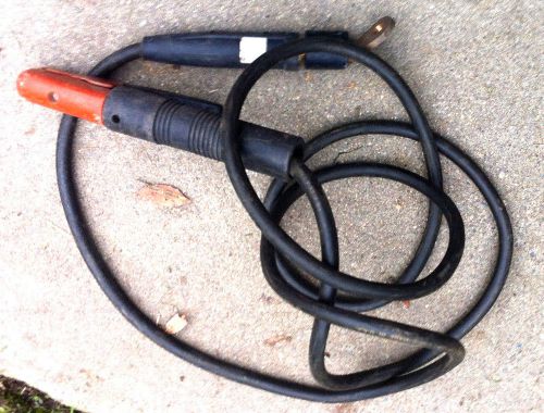 12&#039; welding cable with one connectors and welding rod holder #1 gauge for sale