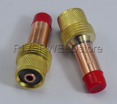 45V27 1/8“ TIG Collet Body Gas Lens FIT TIG Welding Torch WP 17 18 26 Series,2PK