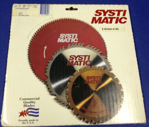 10&#034; Systimatic General Purpose Combo Saw Blade PT #51821~ 40 Teeth ~ 0.095 Width
