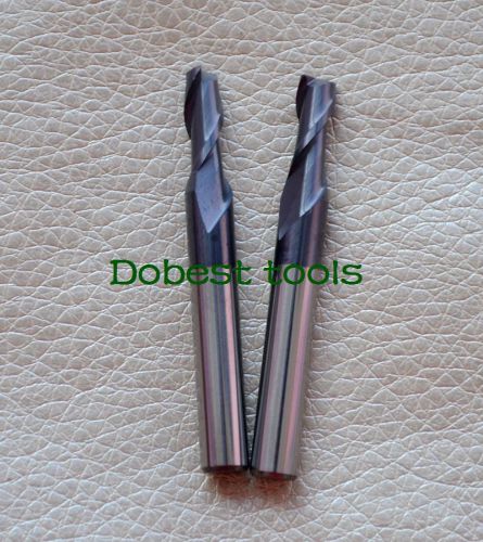 2pcs two flute coating metal cutting tool bits 6/5mm