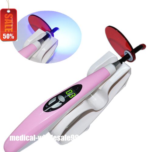 2015 big sale dental 7w wireless led curing light lamp 1400mw professional pink for sale