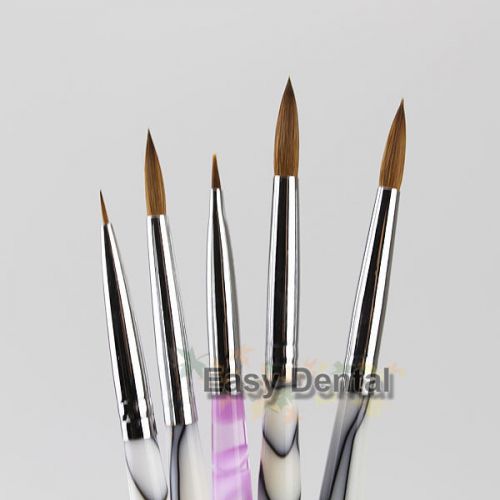 NEW Dental Porcelain Ermine Brush Pen Set Dental Lab Equipment - 5 pcs