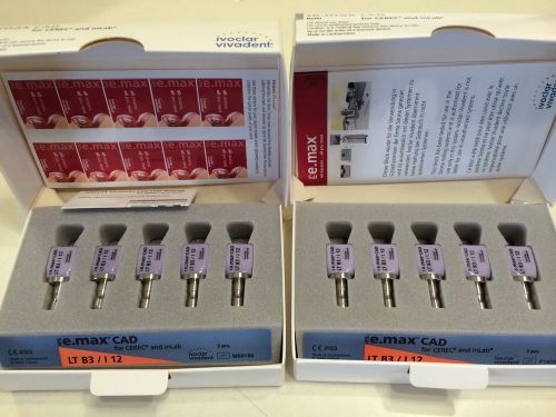 2 sets of Ivoclar IPS e.Max CAD Milling Block Set - LT B3/I12