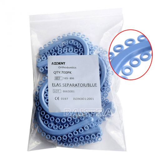 Dental Orthodontic Separate Tie Blue Color S type 700 Pieces Free Shipping