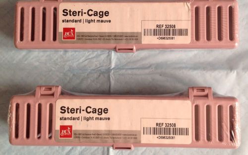 DUX Dental Steri-Cage Lot of Two New Unopened 32508 Standard Mauve