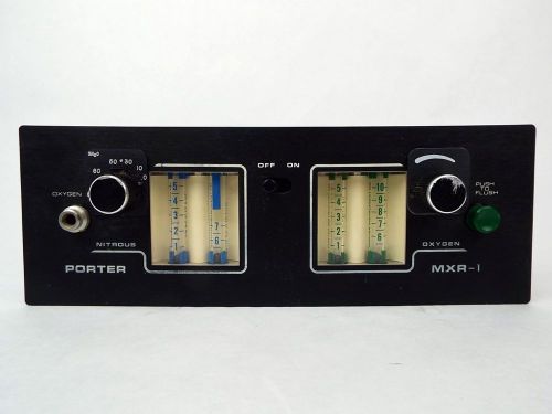 Porter mxr-1 2050 dental nitrous oxide n2o conscious sedation monitor flowmeter for sale