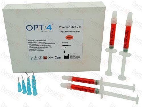 DENTAL SUPPLY, 9.6% Hydrofluoric Acid Porcelain Etch Gel with Inspiral Tips