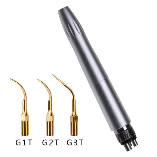 Dental Ultrasonic Air Scaler Scaling Handpiece Midwest 4 HOLE with 3 Tips