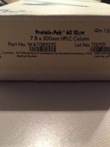 Used Waters Protein-Pak 60 HPLC Column WAT085250 7.8 x 300 mm 10 uM