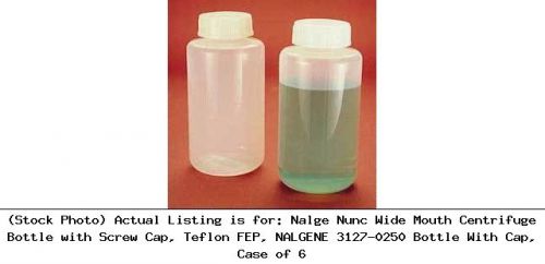 Nalge Nunc Wide Mouth Centrifuge Bottle with Screw Cap, Teflon FEP, : 3127-0250