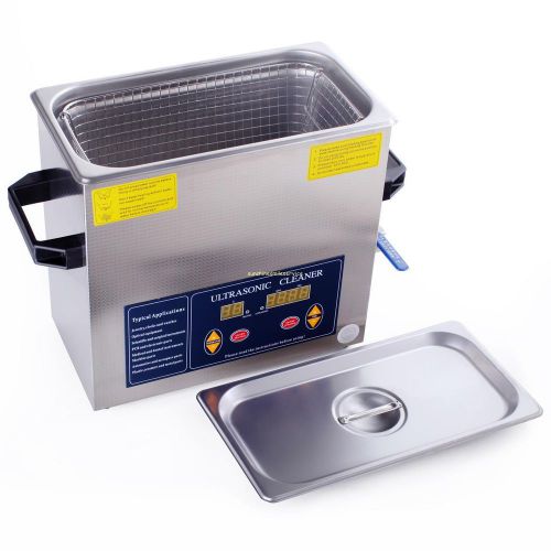 6l liter industry heated ultrasonic cleaner cleaning machine heater w/ timer for sale