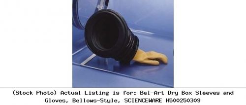 Bel-art dry box sleeves and gloves, bellows-style, scienceware h500250309 for sale