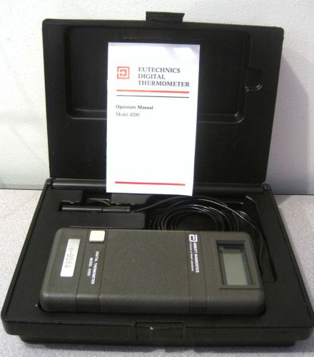 Abbott diagnostics lcx / imx digital thermometer w/manual,case tested/excellent for sale