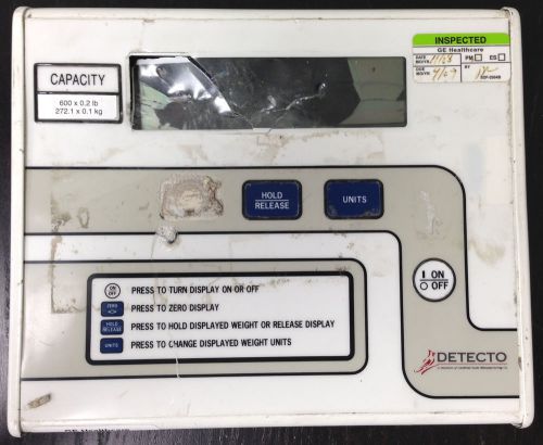 Cardinal detecto 758c digital scale monitor indicator not working for parts for sale