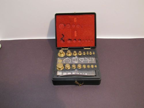 Antique/Vintage Ohaus Pharmacy Weights Set in Box 5801