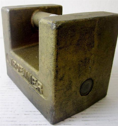 Micro precision mtd-4050 troemner cast iron calibration weight f grip/gold 25kg for sale