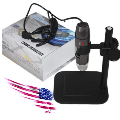 Digital Microscope 8 LED USB Charger Endoscope 50-800X Zoom Magnifier Camera 2MP
