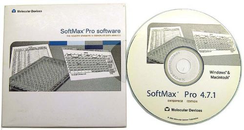 New SoftMax Pro 4.7.1 Enterprise Microplate Analysis Software CD Only No Code
