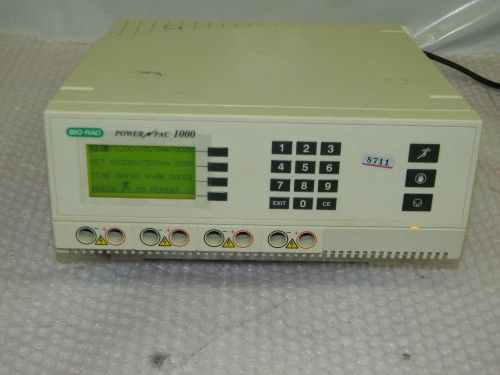 Bio-rad powerpac 1000 electrophoresis power supply, 5 to 1000 volts dc for sale