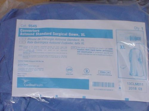 20 - Cardinal Health Astound Standard Surgical Gowns 9545 AAMI Level 3 XL - NEW