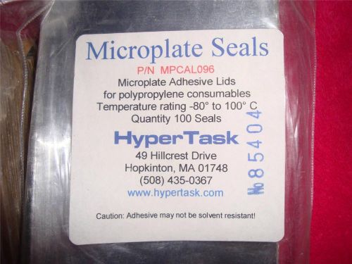 LOT OF 2 MICROPLATE ADHESIVE LIDS FOR POLYPROPYLENE CONSUMABLES QUANTITY: 100
