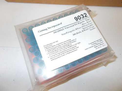 Box of 100 pipette tips, 100-1000ul, universal fit. racked. blue. sterile. for sale