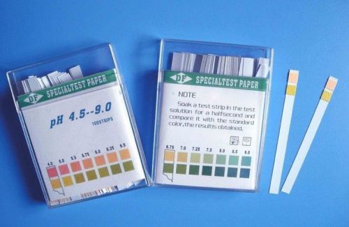Alkaline ph test paper strips indicator kit for body urine &amp; saliva 100pcs/pack for sale