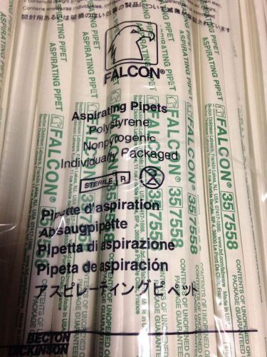 Falcon® 35 7558 2mL Aspirating Pipet, Polystyrene, Wrapped Sterile 80ct lot 5of5