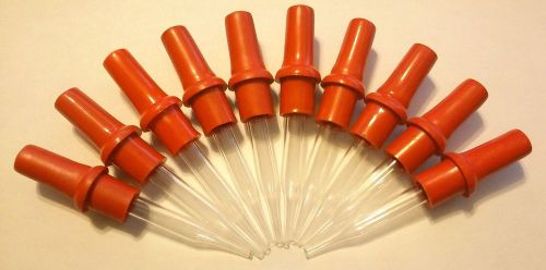 Glass Eye Droppers Pk of 10 Pipets Pipettes Reusable