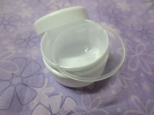50Pcs 20gm Plastic EMPTY Cream Container clear Inner cover/Jar