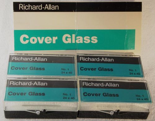 Four Packages of RICHARD-ALLAN Cover Glasses No. 1 (24 x 40 mm)