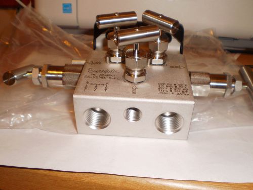 New- swagelok ss-m5nbf8-fl - nos  1/2 ” stainless steel 5-valve instrument manifold! for sale