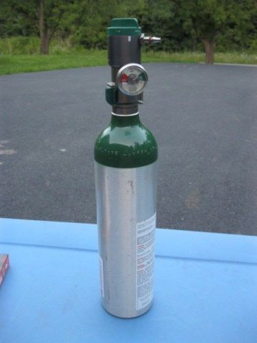 Medical oxygen tanks 12&#034; tall size m6  w/  regulator  chad therapeutics   clean for sale
