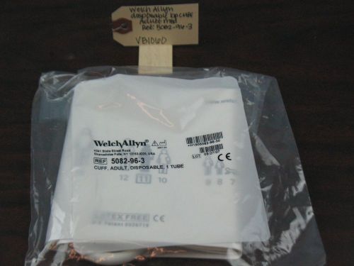 Welch Allyn Disposable BP Cuff Adult Med Single Tube Ref: 5082-96-3