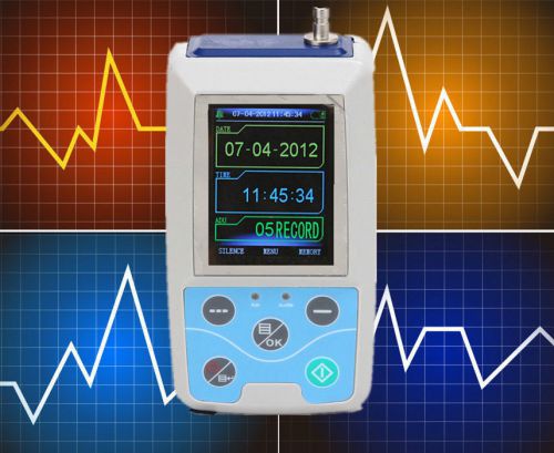 2015 new update software 24 hours Ambulatory Blood Pressure Monitor ABPM