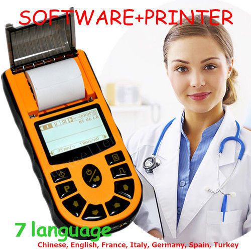 Digital 1-channel handheld electrocardiograph ecg/ekg machine with software for sale