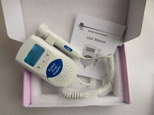 Fetal doppler 3mhz probe back light lcd display baby heart beat jumper jpd100s6 for sale