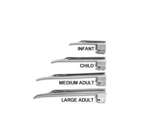New premium grade laryngoscope miller set of 5 blades emt anastasia intubation for sale