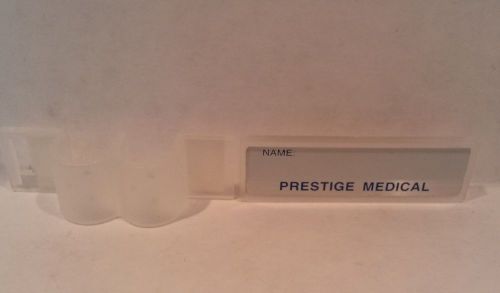 NEW Prestige Medical Clear Name / ID Tag for Sprague Rappaport Stethoscope