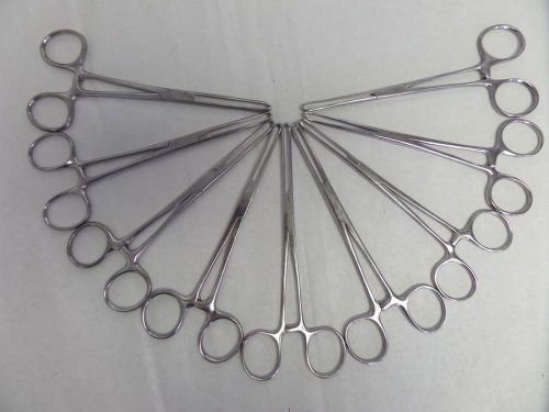 Lot of 9 Forcep / Clamp With Teeth