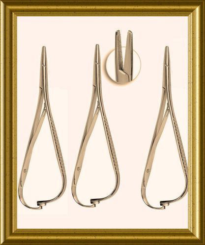 3 mathieu needle holder 5.5&#034; orthodontic surgical dental instruments orthopedic for sale