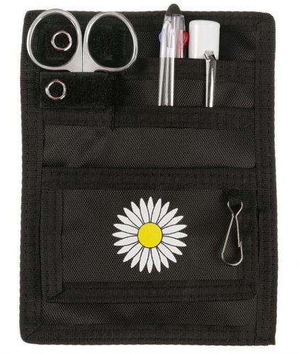 Prestige Medical 5-Pocket Organizer Kit 741 - Daisy in Black - Nurse, Student