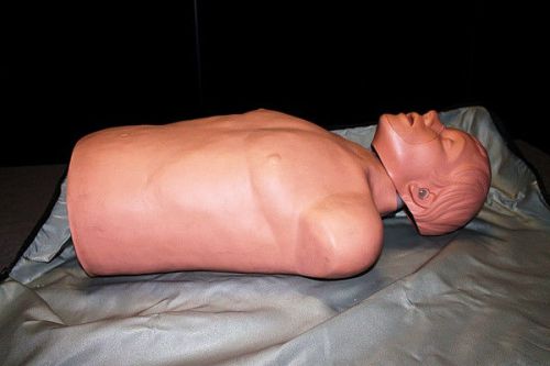 Simulaid adult cpr training manikin in soft carry bag. free shipping! for sale